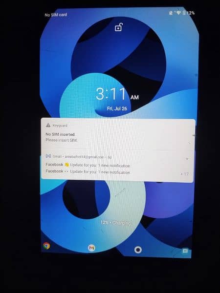 Alcatel Andriid tablet 8" Display Rom  3Gb /Ram32 Gb 2