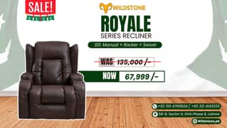 recliner royale series, imported recliner, sofa, azadi sale recliner