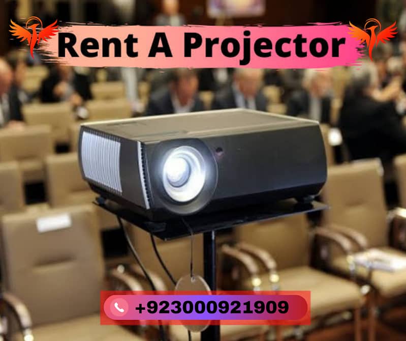 Smd wall screen rent in Karachi  Projector rent in karachi 0