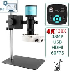 Brand New Microscope For Sale with 130X 4K lens and LED Ring Light