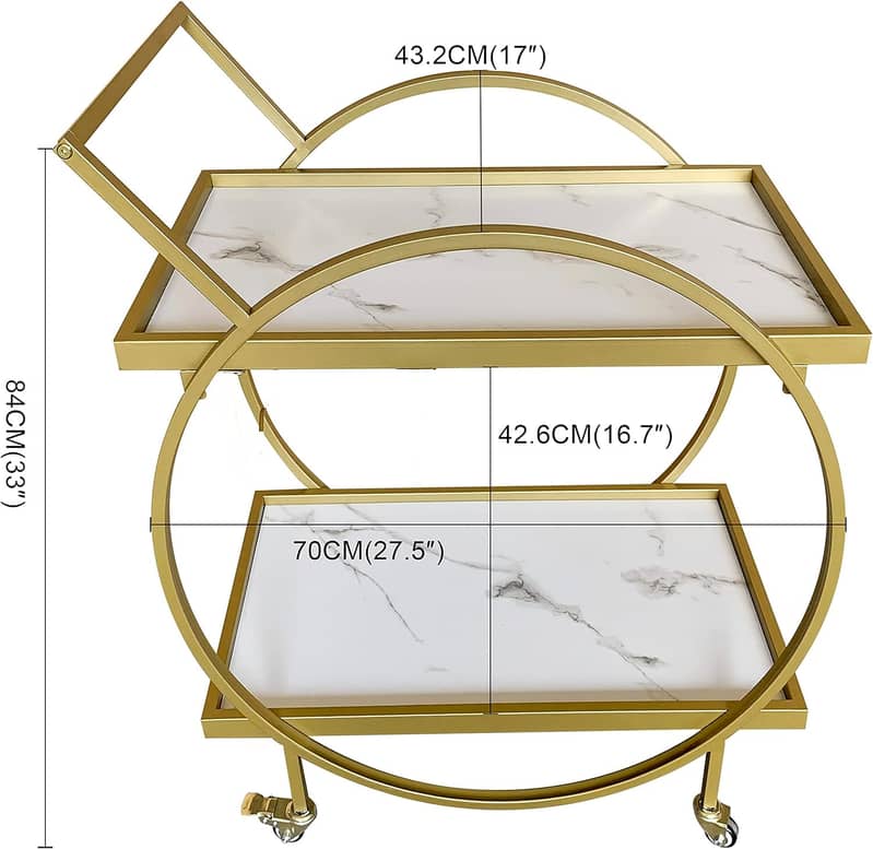 Tea trolleys Luxury design trolleys Modern design 3