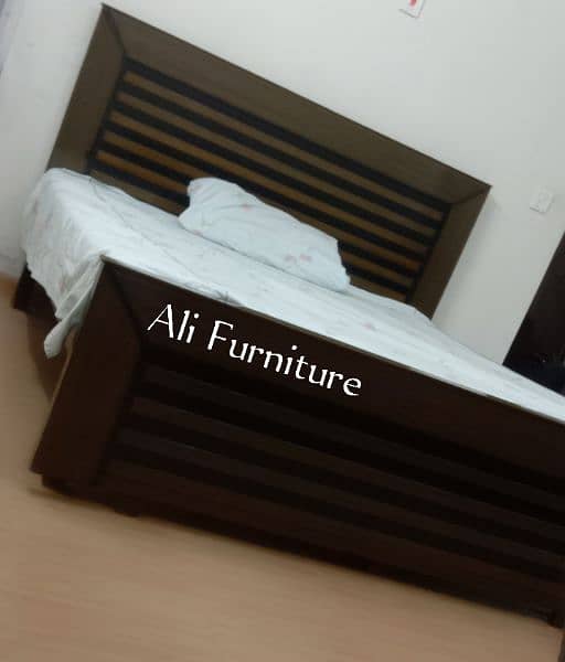 Latest double bed, Simple design double bed, Wooden double bed 9