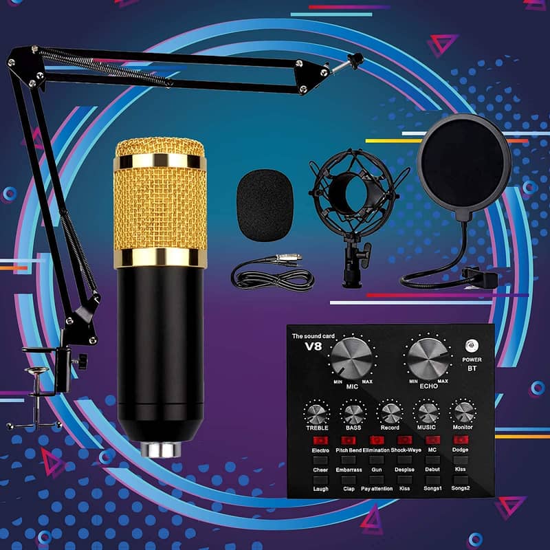 Condenser Microphone Kit – With Pop Filter & Microphone Stand 2