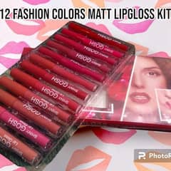 Matte lip gloss, pack of 12