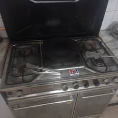 5 burner cooking range