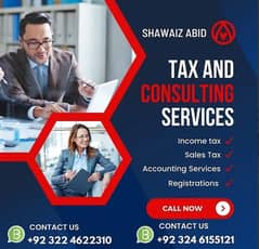 Sales Tax, Income Tax Return, Tax consultant, FBR, Tax Filer, NTN, GST