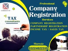 NTN/INCOME TAX RETURNS, SALES TAX, AUDIT,FIRM & COMPANIES REGISTRATIO