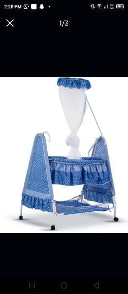 baby swing with mosquito net 2