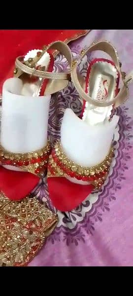 Wedding Bridles Dress+jewelry+sandle (only one day used )lurgent sale 7