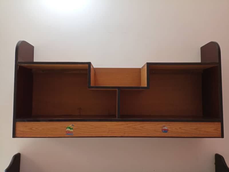 Wall Mounted Study Table with Rack(0325-8653391) 2