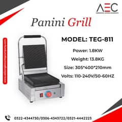 Electric Panini Press Grill Sandwich Maker Coated Plates Panini Maker
