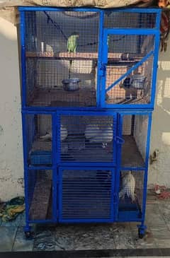 3 Portion Cage good Size and Length best for Breeding