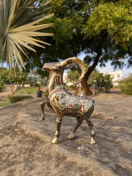 beautiful brass markhor 0