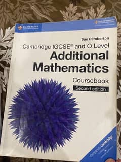 additional o level mathamatics coursebook second edition