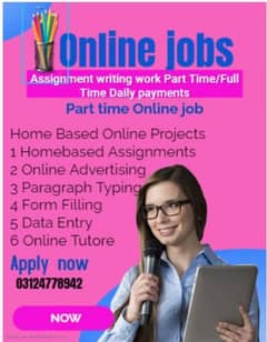 online jobs/full time/part time/simple typing jobs for boys and girls