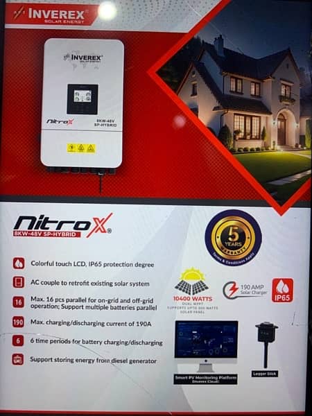 Nitrox 8kw 48-V Hybrid Solar inverter Inverex Ip65 2