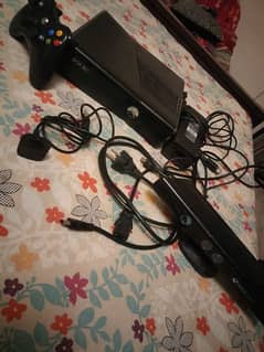 Xbox 360 with Kinect and wireless controller