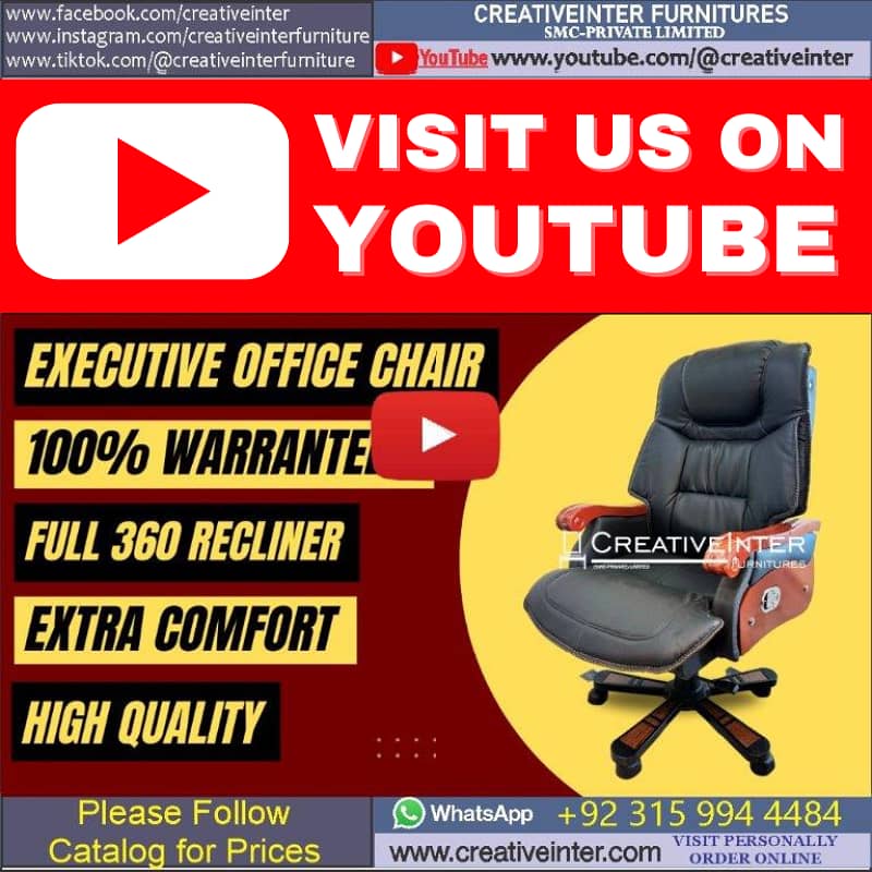 Office chair table CEO Executive Mesh Desk Staff Visitor Sofa Manager 4