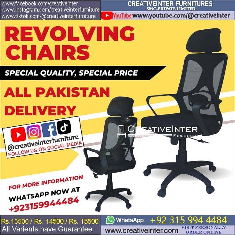 Office chair table CEO Executive Mesh Desk Staff Visitor Sofa Manager 19