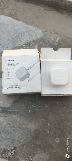 Apple UGREEN 20 wat original charger & handfree