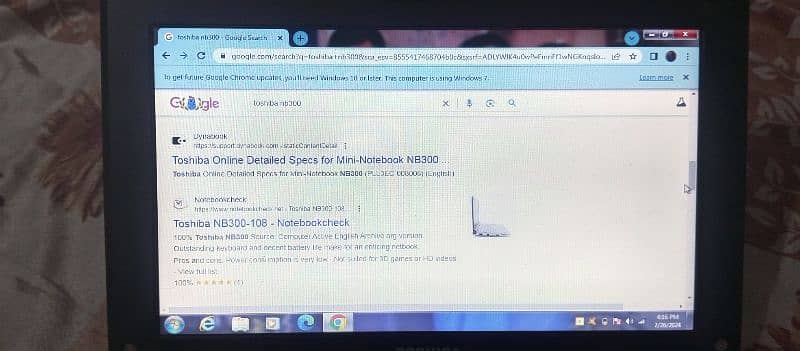 Toshiba NB300 note book for sale in good condition 1