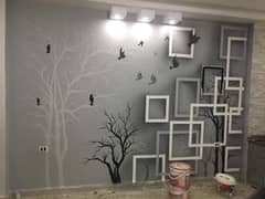 3d wall painting design for home and office