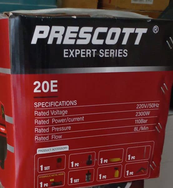 prescott pressure washer or solar wash car washer. 2300w 1