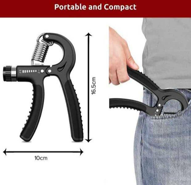 Adjustable Hand Grip Power Exerciser Forearm Wrst Strengthener Gripper 4