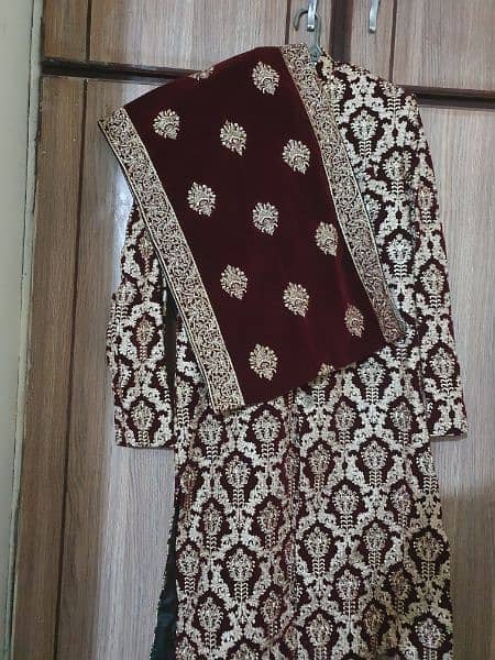 Barat sherwani | Groom Nikkah sherwani | wedding sherwani | 0