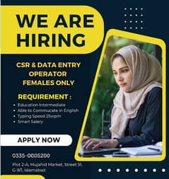 Csr & Data Entry Operator