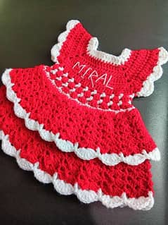 Crochet baby dress