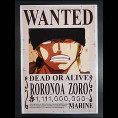 Wanted poster for Roronoa Zoro