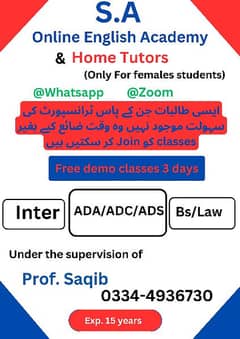 Online and Home Tutor
