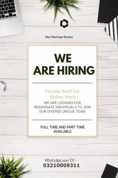 Female Required for online work