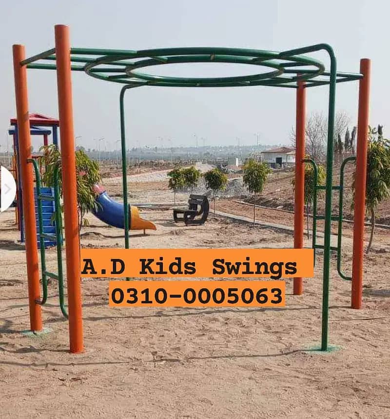 Kids Swings|Slides|Trampoline|Park Setup|PlayLand|Monkey bar|A. D swing 1