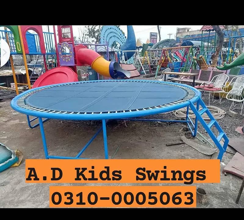 Kids Swings|Slides|Trampoline|Park Setup|PlayLand|Monkey bar|A. D swing 16