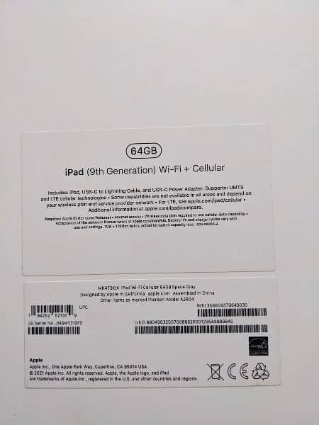 iPad 64GB Wifi + Cellular (New) 6