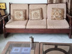 wooden sofa set 5seater