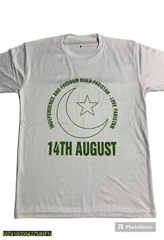 Men stitched 14 August T Shirts