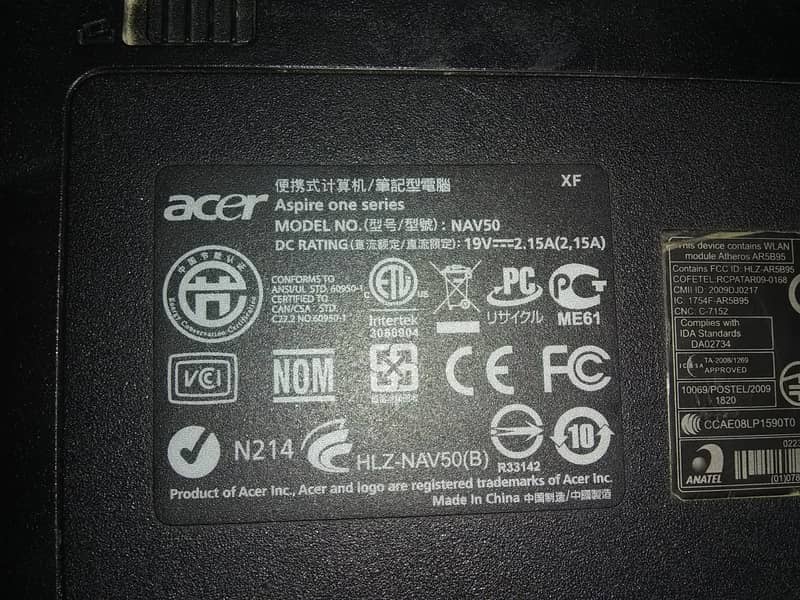 Acer Aspire One Mini Laptop 6