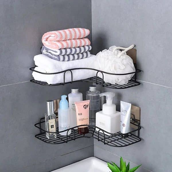 Metal Corner Rack For Bathroom & Kitchen | Metal Shelf Organizer 0