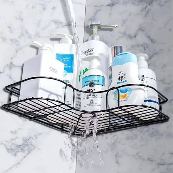 Metal Corner Rack For Bathroom & Kitchen | Metal Shelf Organizer 3