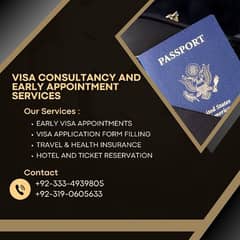 Visa File services and Early Appointment Scheduling Service