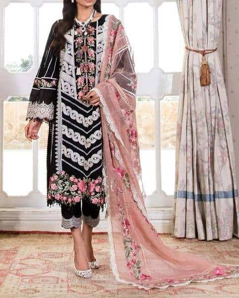 New Embroidered lawn 3 Pcs dress 0