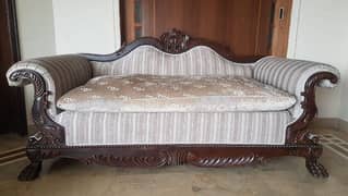 Large Sheesham Wood Sofa Set