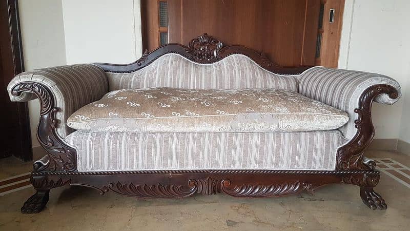 Large Sheesham Wood Sofa Set 0