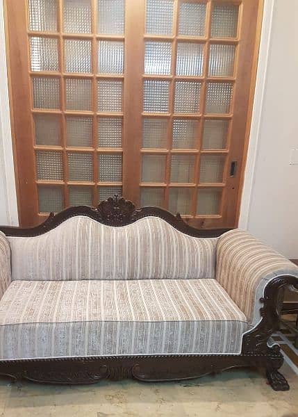 Large Sheesham Wood Sofa Set 11