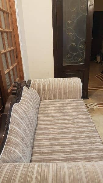 Large Sheesham Wood Sofa Set 12