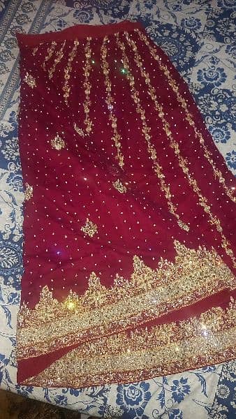 red mehroon bridal lehnga 5