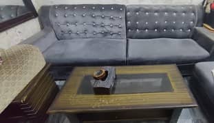 Urgent Velvet 6 Seater Sofa For Sale